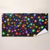 Conception de feux d'artifice Étoiles Colorées (Serviette de bain)