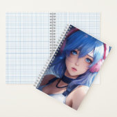 Conception de fille d'anime cahier à spirale tenda (À l'intérieur)