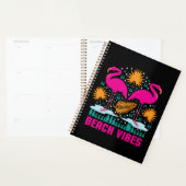 Conception de flamants roses de vibes de plage (Devant avec enveloppe)