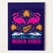 Conception de flamants roses de vibes de plage (Dos)