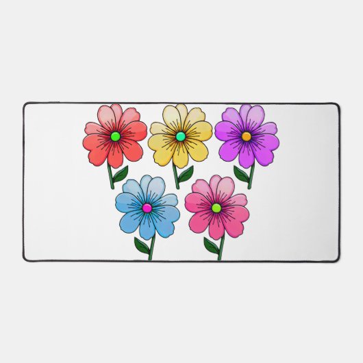Conception de fleurs à 5 couleurs (Recto)