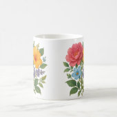 Conception de fleurs Café Mug (Centre)