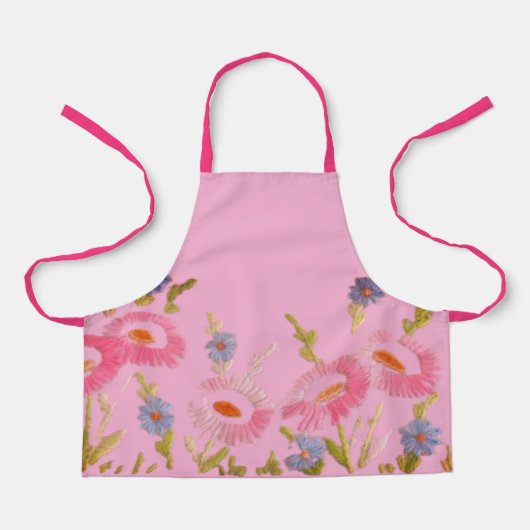 CONCEPTION DE FLEURS DE CUISINES sur tablier tout- (Recto)
