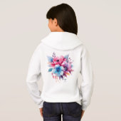 Conception de fleurs florales aquarelle-24683 (Dos entier)