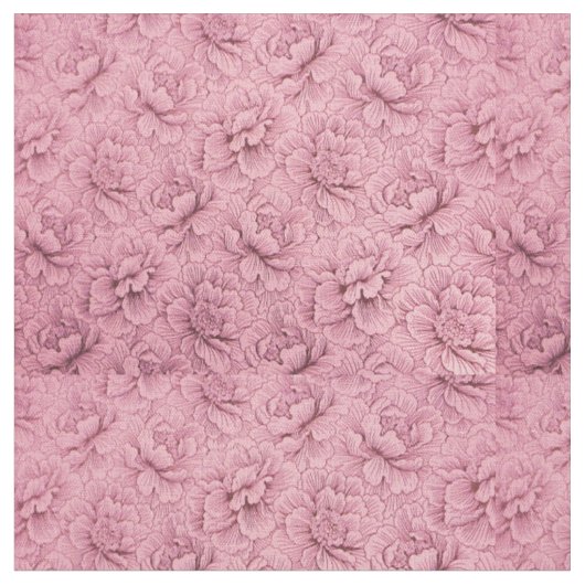 Conception de fleurs pour tissu de coton peint sur (Fermer)