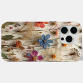 Conception de fleurs pressées Étui de téléphone fl (Verso (horizontal))