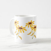 Conception de fleurs Puzzle Coffee Mug (Devant gauche)