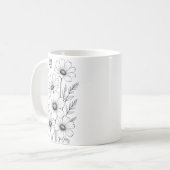 Conception de fleurs sur tasse  (Devant gauche)