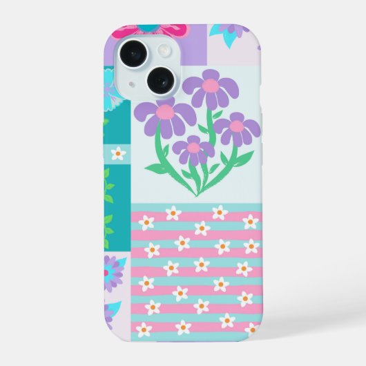 Conception de fleurs vibrantes en fleurs (Verso)