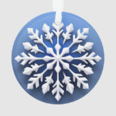 Conception de flocon de neige blanc détaillé (dos)