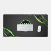 Conception de fluide abstrait noir et vert | Ajout (Clavier et souris)