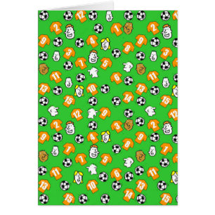 Conception de football avec des chemises orange do