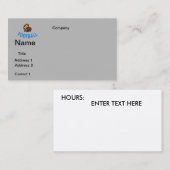 CONCEPTION DE FOOTBALL carte de visite (Devant / Derrière)