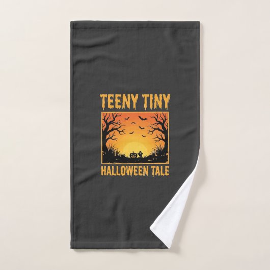 Conception de forêt hantée de conte de Halloween t (Serviette à main)