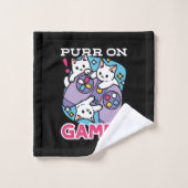 Conception de gamer de chat - Purr sur Gamer Joyst (Gant de toilette)