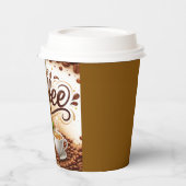 Conception de gobelets en papier pour café avec de (Gauche)