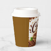 Conception de gobelets en papier pour café avec de (Droite)