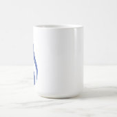 Conception de goutte d'eau sur une tasse blanche (Centre)