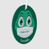 Conception de grenouille masquée Cute Ornement acr (devant)