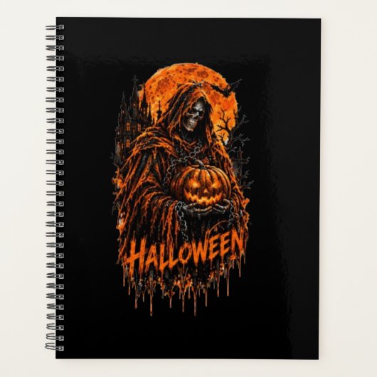 Conception de Halloween de la Faucheuse Citrouille (Devant)