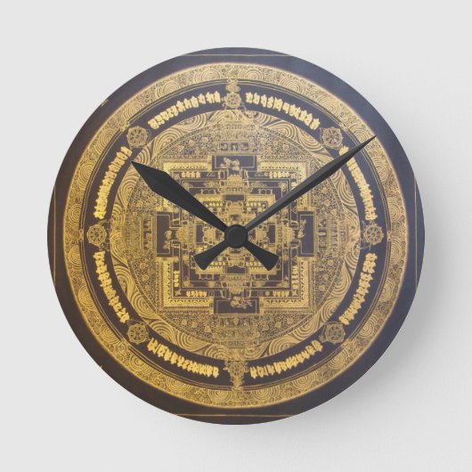 CONCEPTION DE HORLOGE DE MUR DE MANDALA ESOTÉRIQUE (Recto)