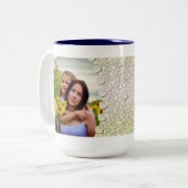 Conception de housse de mug photo pailletée person (Devant gauche)