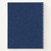 Conception de Jeans bleus de Carnet de texte perso (Dos)