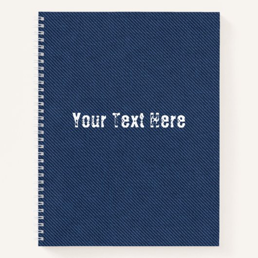 Conception de Jeans bleus de Carnet de texte perso (Devant)