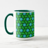 Conception de Jimette de TASSE de paquet bleue et (Gauche)