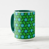 Conception de Jimette de TASSE de paquet bleue et (Devant gauche)