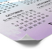 Conception de jogging en course Calendrier Poster (Coin)