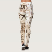 conception de journal des années 1990 legging (Dos)