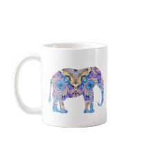 Conception de kaléidoscope de tasse d'éléphant