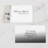 Conception de la carte de visite de la poignée en  (Devant / Derrière)