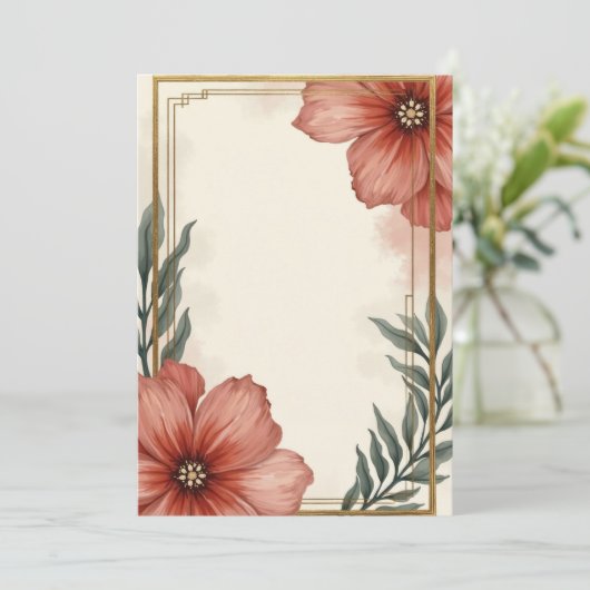 Conception de la carte d'invitation (Debout devant)