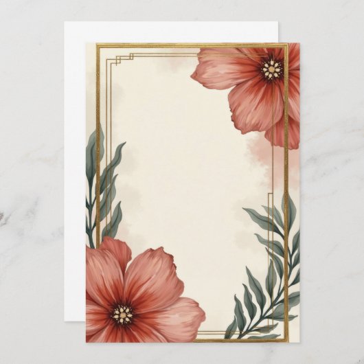 Conception de la carte d'invitation (Devant / Derrière)