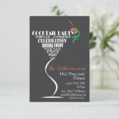 Conception de la carte d'invitation de Cocktail Pa (Debout devant)