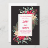 conception de la carte d'invitation de mariage noi (Devant / Derrière)