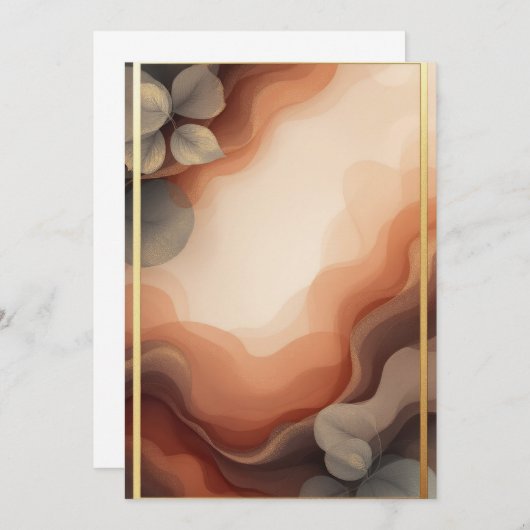 Conception de la carte d'invitation PREMIUM (Devant / Derrière)