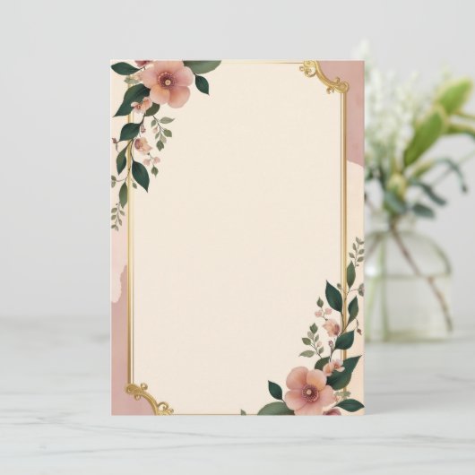 Conception de la carte d'invitation PREMIUM (Debout devant)