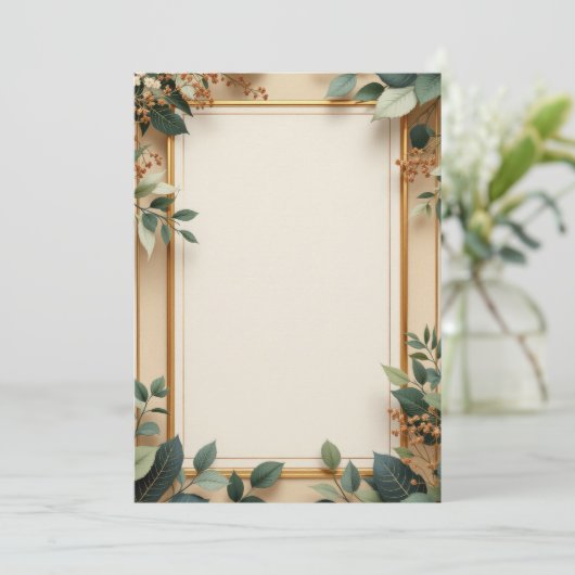 Conception de la carte d'invitation PREMIUM (Debout devant)