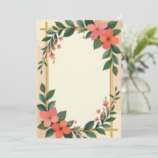 Conception de la carte d'invitation PREMIUM (Debout devant)