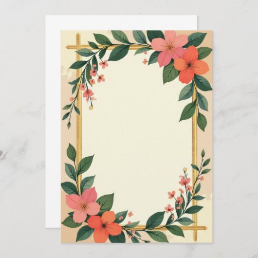 Conception de la carte d'invitation PREMIUM (Devant / Derrière)