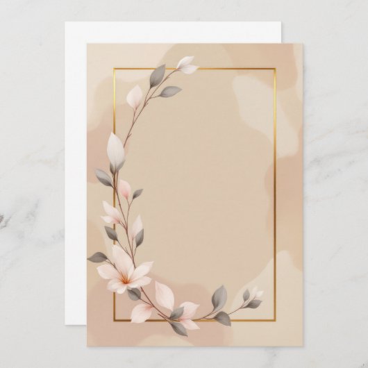 Conception de la carte d'invitation PREMIUM (Devant / Derrière)