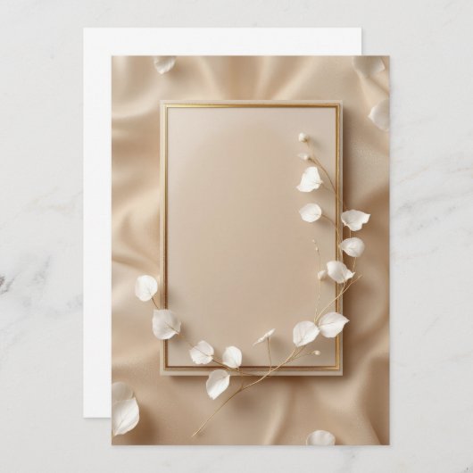 Conception de la carte d'invitation PREMIUM (Devant / Derrière)