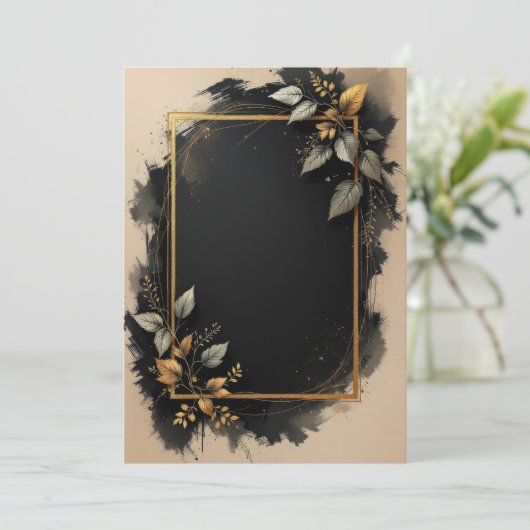 Conception de la carte d'invitation PREMIUM (Debout devant)