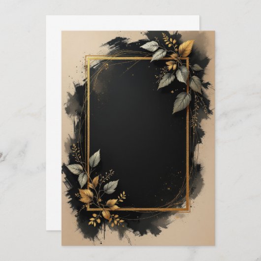 Conception de la carte d'invitation PREMIUM (Devant / Derrière)