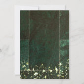 Conception de la carte d'invitation verte du 20e a (Dos)