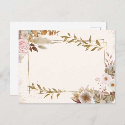 Conception de la carte postale (Devant / Derrière)