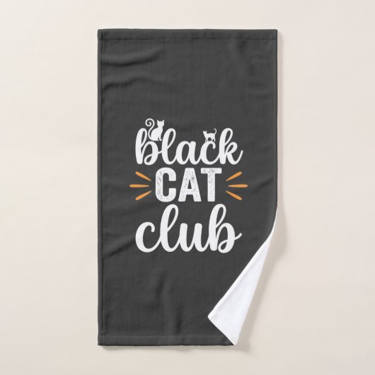 Conception de la fête d'Halloween du Club Chat Noi (Serviette à main)